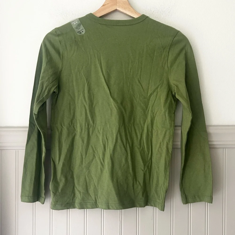 ⭐️ NEW GAP Kids Medium Green Motor-cross Long Sleeve Tee